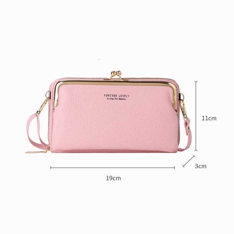 Womens Crossbody Bag Simple and Versatile Coin Purse Large-capacity Long Zipper Mobile Phone Bag Creative Single-shoulder BagT2511112