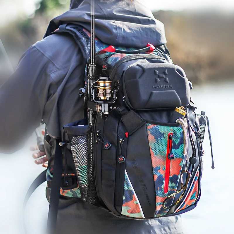 HISTAR Big Capacity Outdoor Backpack Multi-Space Multi-Functional 25LCasting Rod Fishing Detachable Bag Z250411