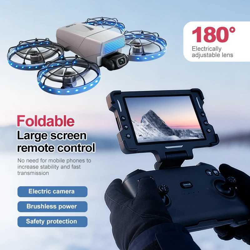 G63 Drone 8K HD Dual Cameras 180 FPV 5G WIFI GPS Bless Motor Obstacle Avoidance Remote Control Foldable Quadcopter Toy Gift H251112