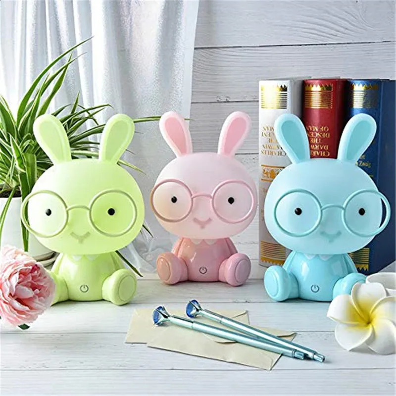 LED night light touch cartoon rabbit table light baby room night light Christmas gift decoration family bedroom party 250411