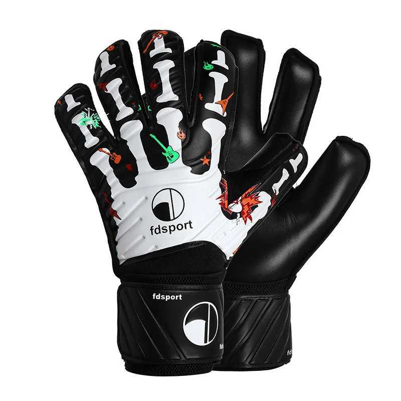 New football goalkeeper gloves latex finger protection gloves for professional matches 5 finger protection for children and adultsXJ250412