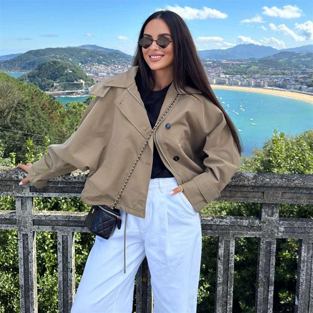 Designer Clothes Pb&Za2024 Autumn New Women's Clothing Temperament Commuting Loose And Simple Hooded Long Sleeved Short Jacket