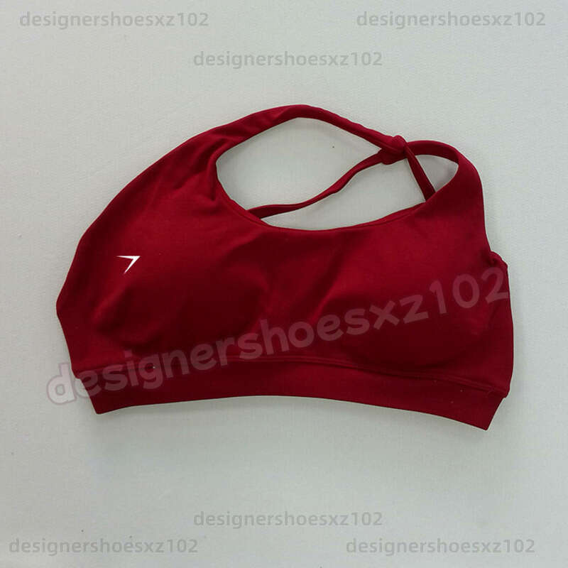 Gym Sharks Women Yoga Top Designer Sweatshirt Elastic Nylon Halter Neck Beauty Back Backless Asymmetrical Shoulder Tech Fleece Outdoor Sports Bra Yoga Size S-L