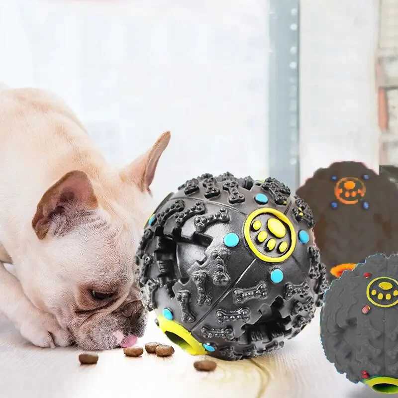 Leaky food balls grinding teeth bite resistant vocal toys educational balls pet products pet toys dog toys dog accessories Z250412
