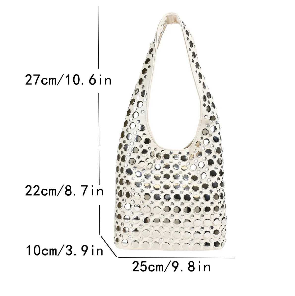 Designer Geometric Shoulder Bag Womens Top Brand Handbag Luxury Shiny Handmade Evening Club Bag Fi Party WalletXJ250412