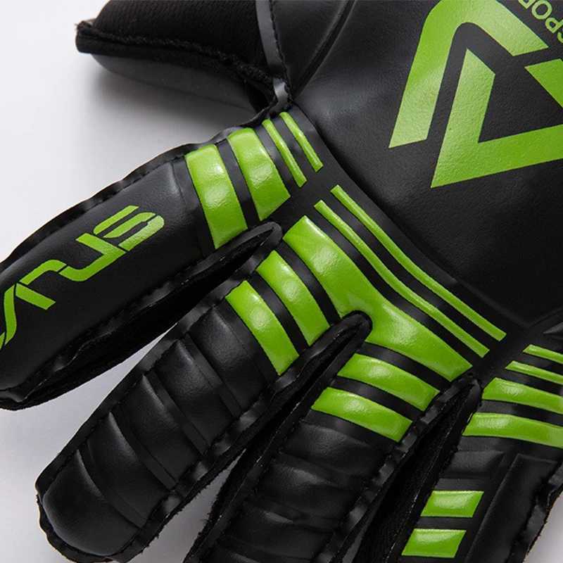 Full latex professional goalkeeper gloves football goal keeper anti-slip finger guard goalie soccer glove sports safetyW251112