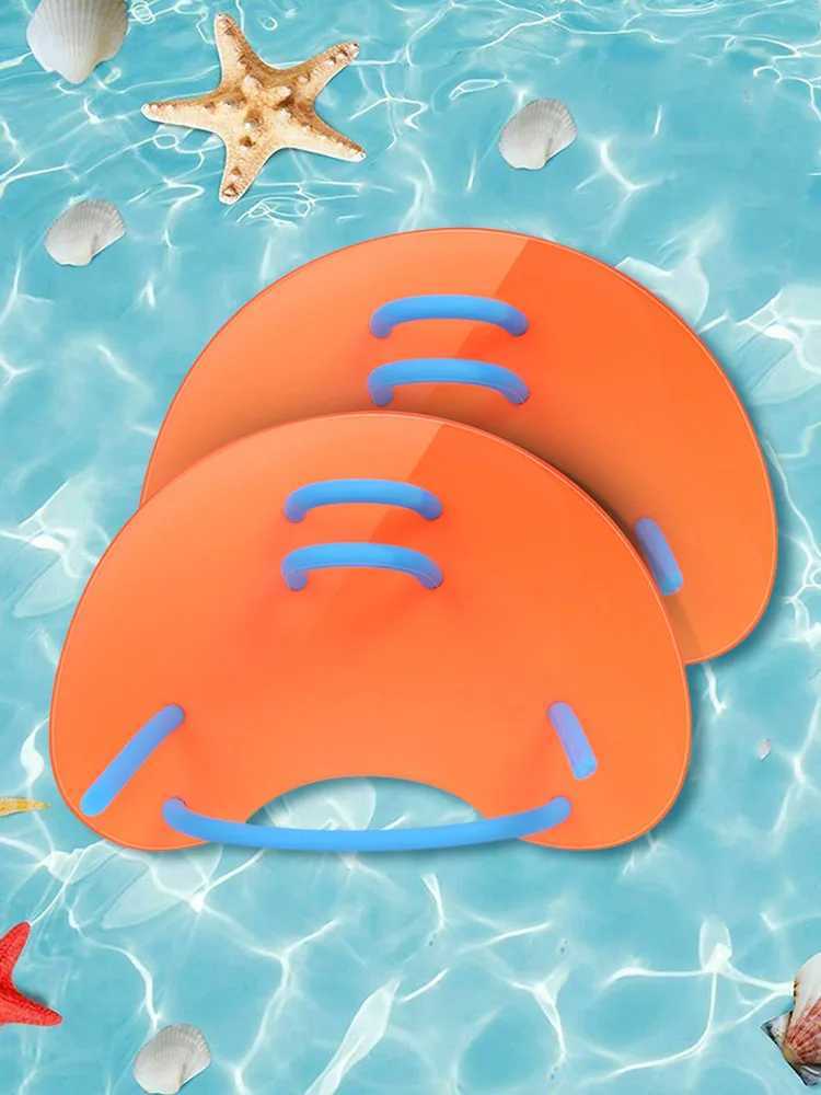Silicone swimming paddles Girdles lightweight training hand correction portable professional teaching aids accessoriesY250412