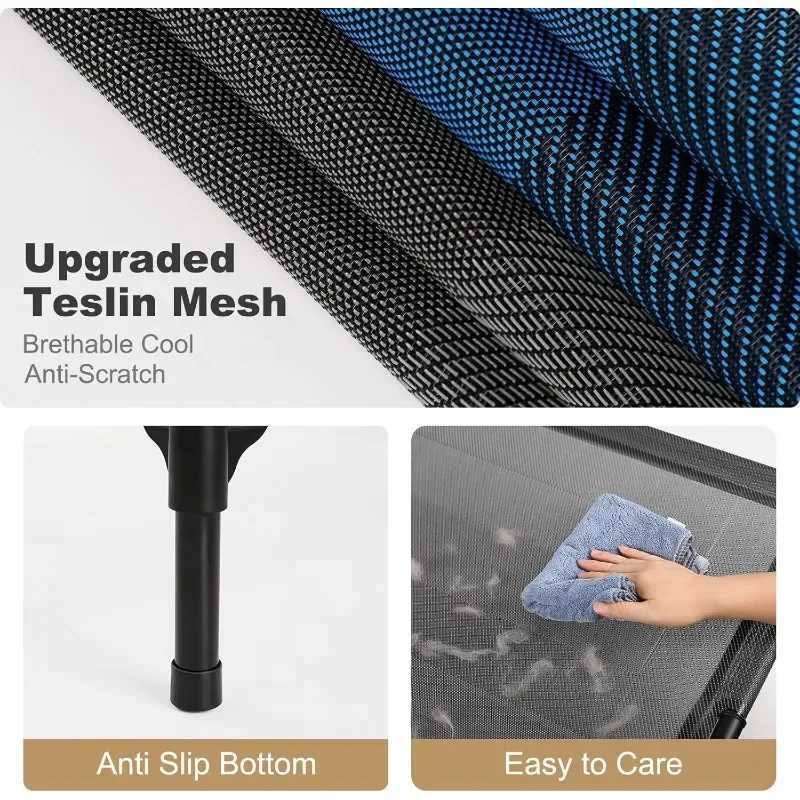 48 inches high suitable for large dogs outdoor waterproof raised and cooled pet beds washable and breathable XXL with support rods X250412