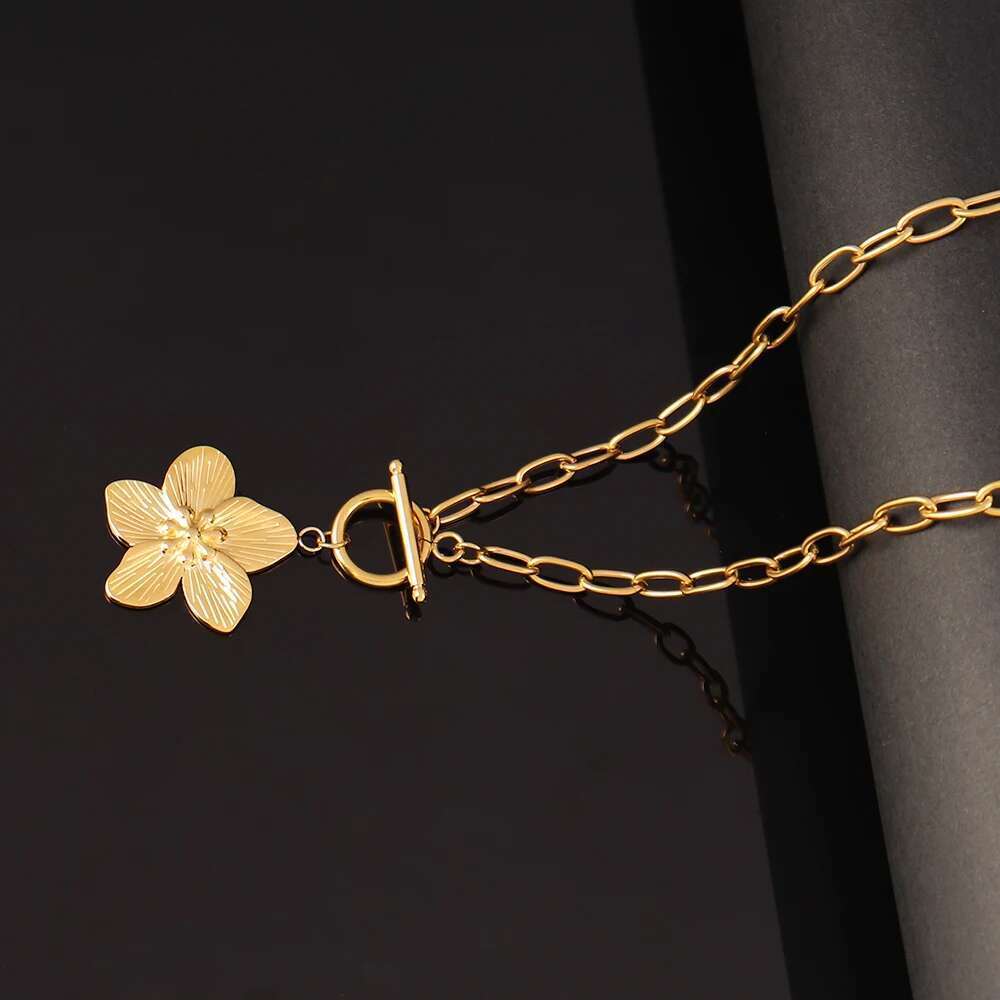316L Stainless Steel Necklace for Women Fashion wer Pendant Chain Necklaces Femme Jewelry