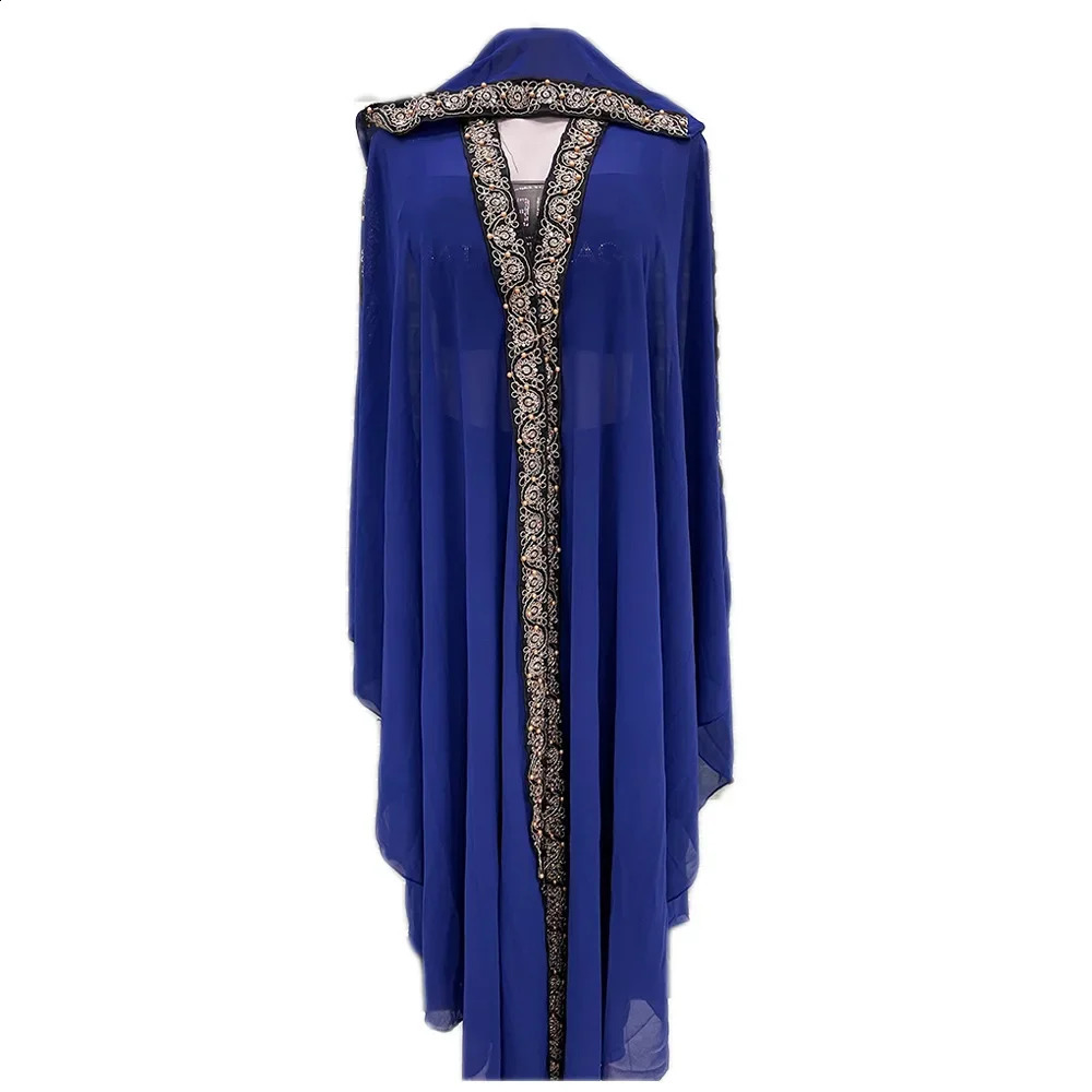 Ramadan Abaya Dubai Kaftan Muslim Headscarf African Evening Dress Female Kimono Robe Caftan Islamic Clothing 250411