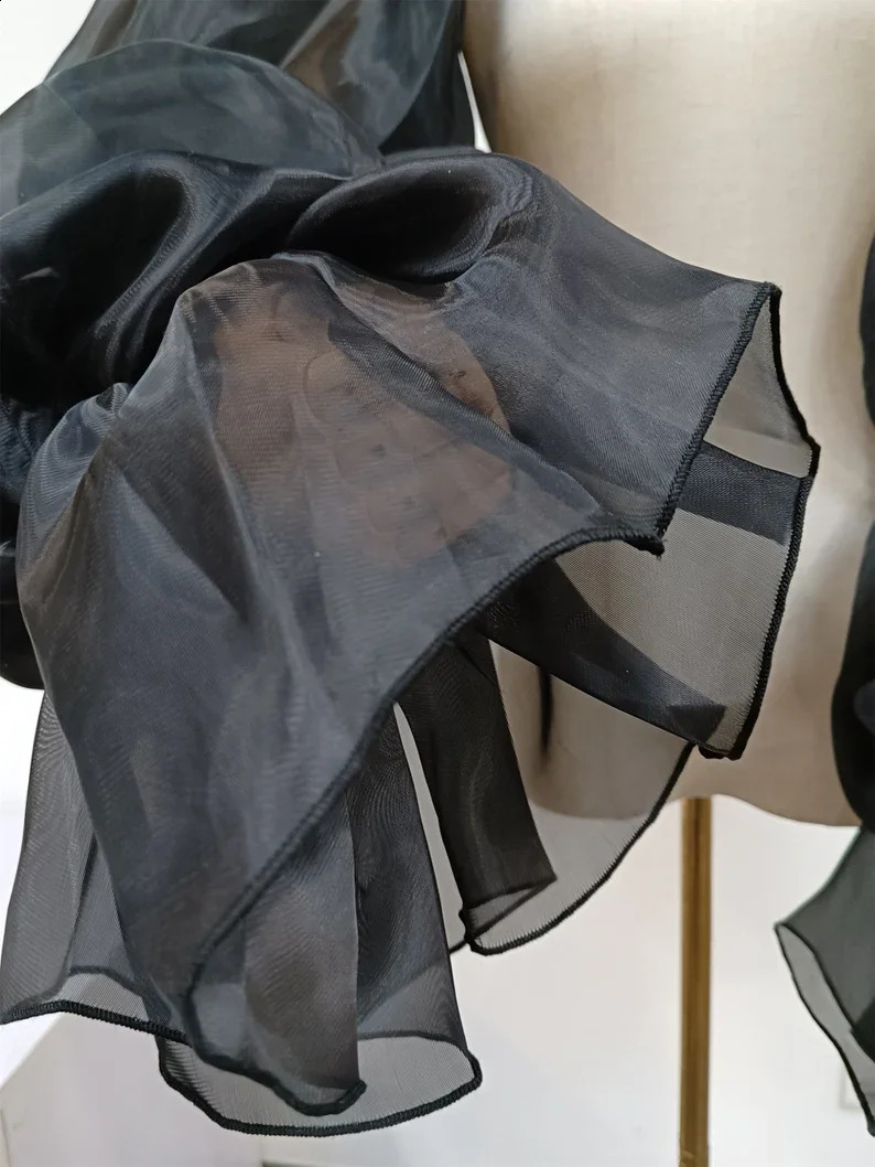Organza Party Sleeves Formal Gloves Puffy Ruffles Wedding Sleeves Bride Accessory Special Ocn Accessories 250408