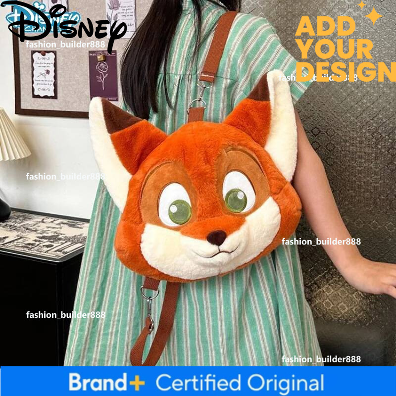 Custom Hot Sales Zootopia Backpack Kawaii Disney Anime Cute Fox Nick Creative Fashion Large Capacity Storage Shoulder Bag Holiday Gift