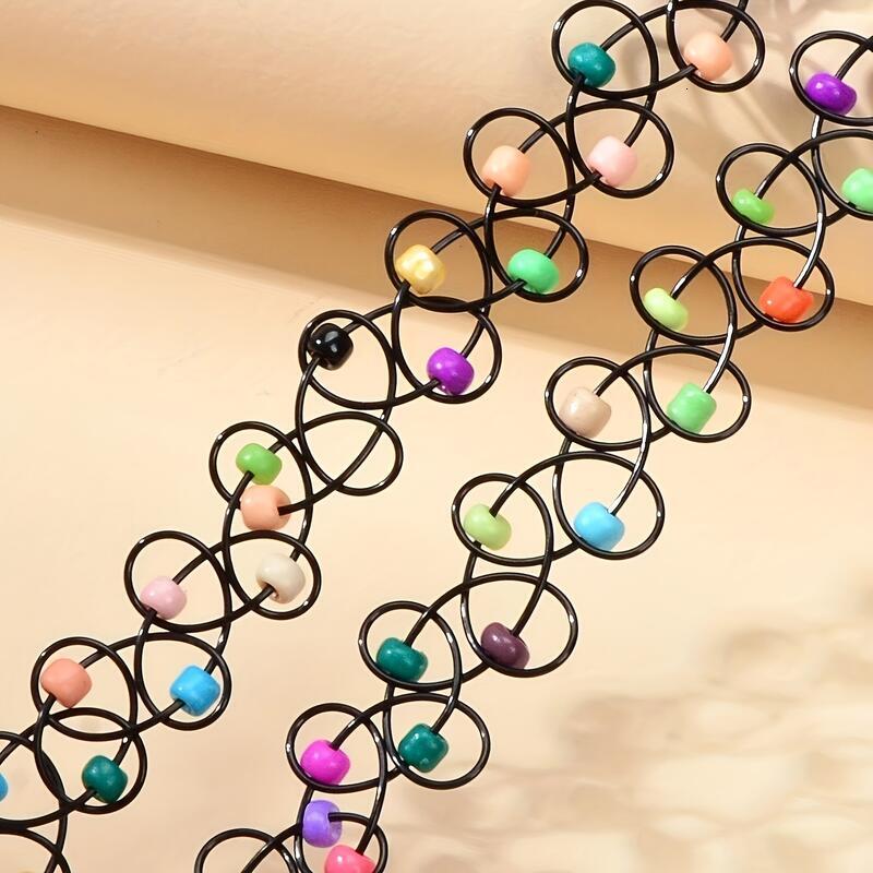 Vintage-Inspired Stretchy Choker Necklaces - A Nostalgic Touch to Your Outfit