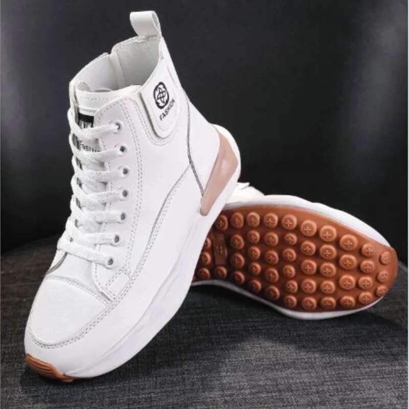 2025 New High Top Little White Female Freshman Full Plate Thick Bottom Platform Designer Fashion Casual Shoes Sports Shoes