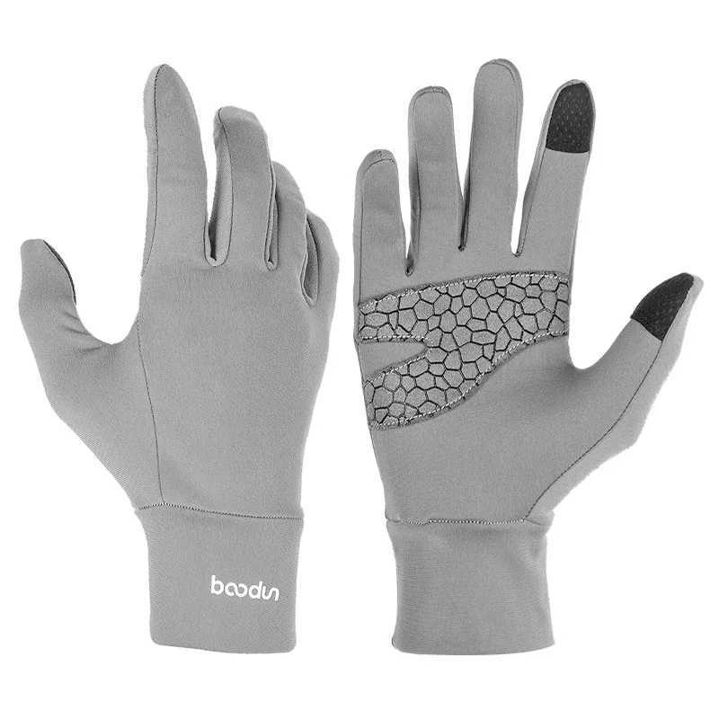 Boodun Riding Gloves for Anti-Slip Full Finger Outdoor Winter Bike Riding Gloves Touch Screen Bicycle Gloves Fishing GlovesC250412