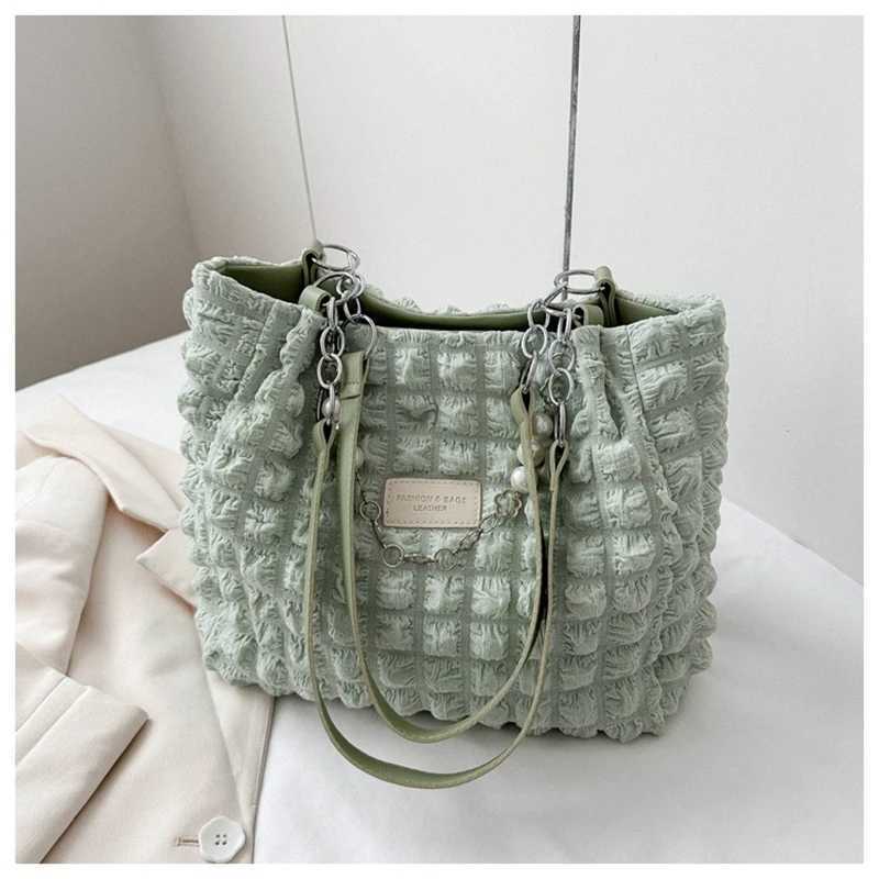 Womens shoulder bag bedding Fi pleated bubble cloud shoulder bag large capacity handbag designer handbagXJ250412