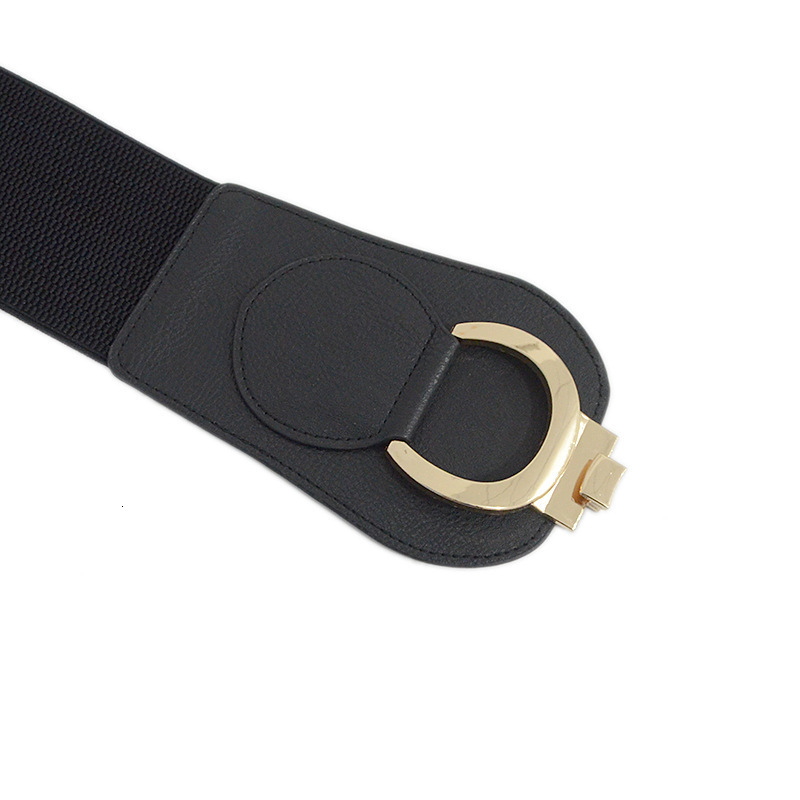 New autumn winter women's waist belt, casual slim fit, elastic and wide waistband, paired with coat