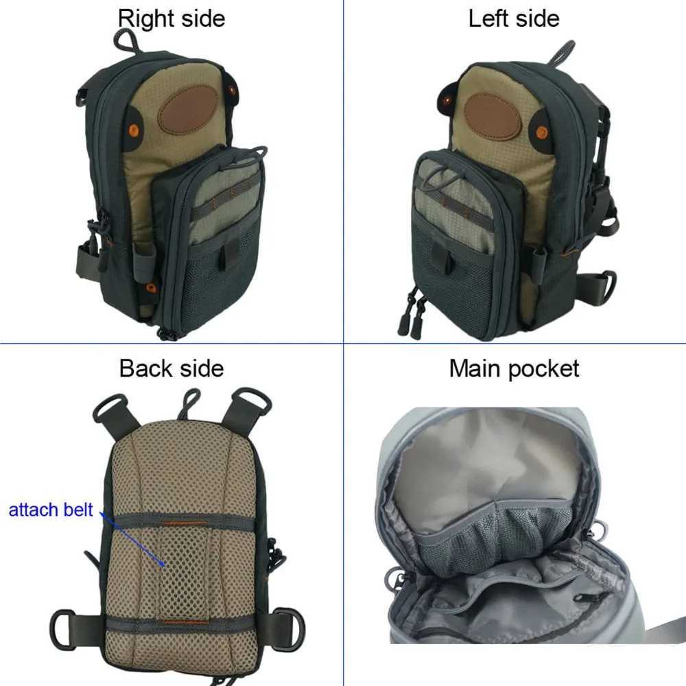 Aventik High Grade Fly Fishing Bag Fishing Chest Pack Fly Tool Accessories Bag Z250411