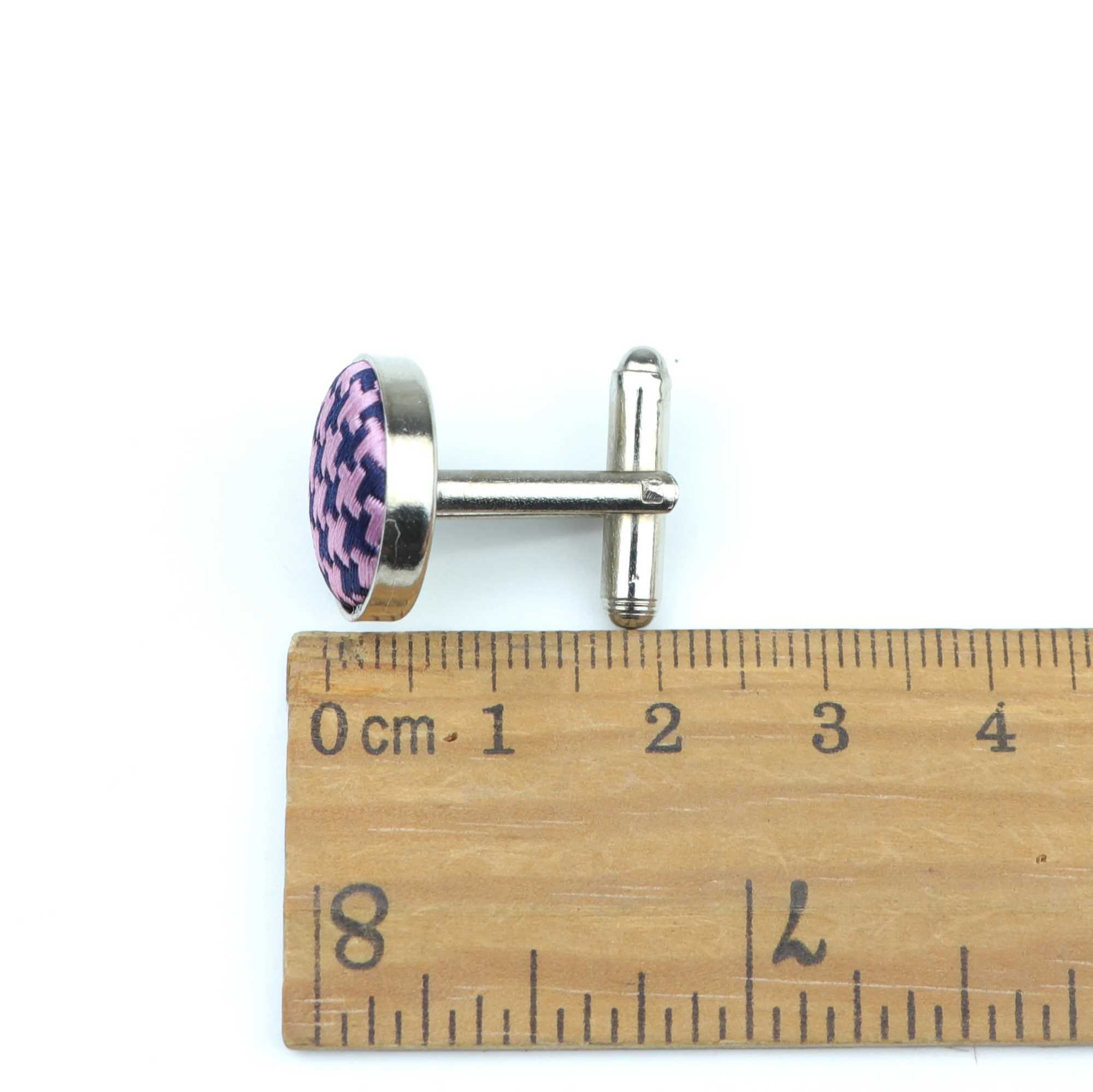 Classic fashion striped polyester checkered design cufflinks mens brand cufflinks high-quality jewelry accessoriesT250412