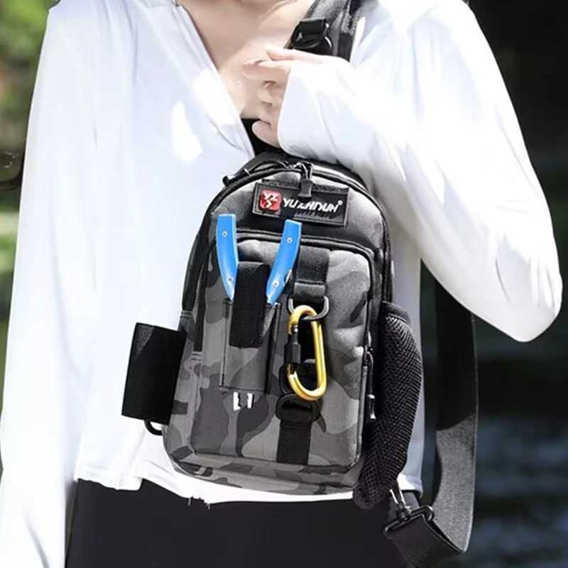 New Camping Tactical Backpack Fishing Lure Tackle Box Camouflage Bags Men Large Hiking Bag Male Travel Rucksack Outdoor Sports Z250411