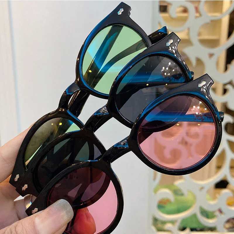 OIMG NEW Women Sunglasses Fashion Big Round Sun Glasses for Female Oversized Shades Vintage Jelly Color Pink Sunglass UV400C250411