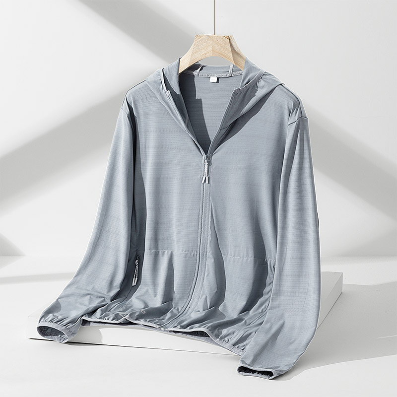 Sunscreen Clothing Mens Plus Size Loose Jacket Outdoor Uv Resistant Skin Clothing Summer Ice Silk Thin Breathable Sunscreen Clothing