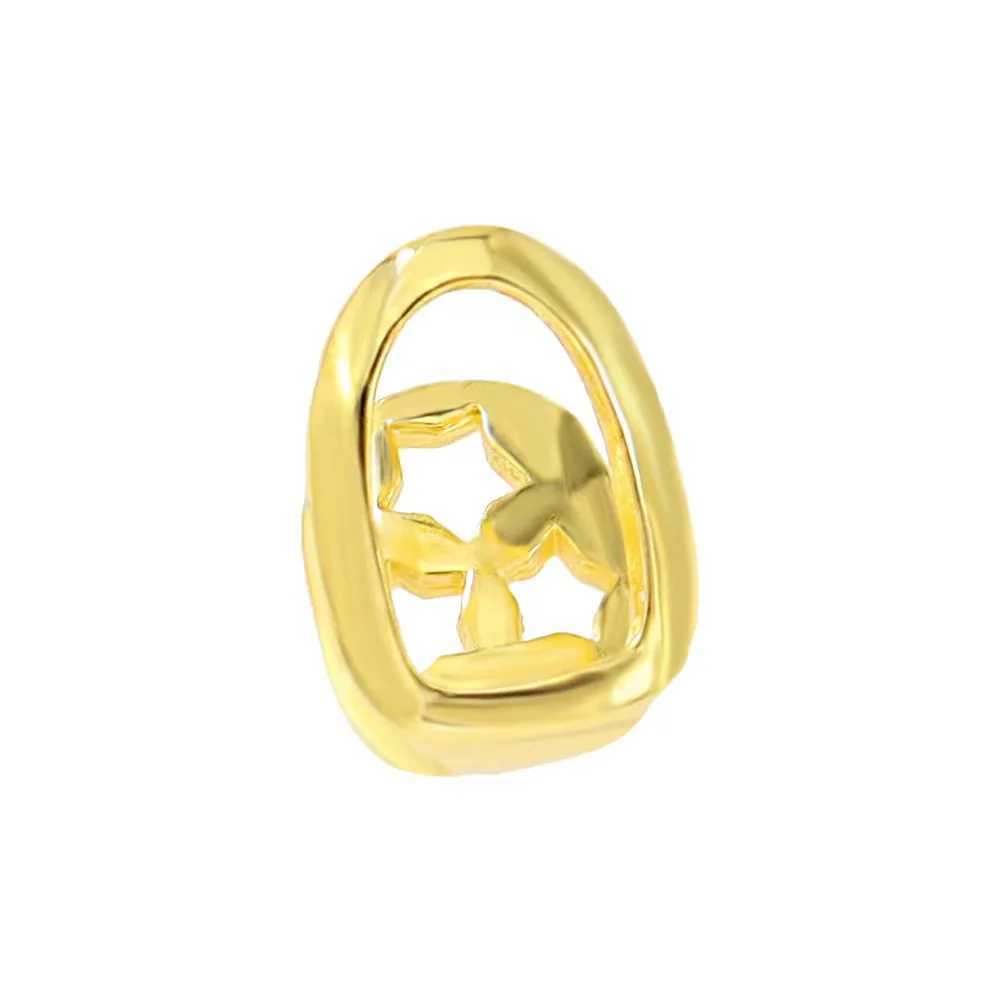18K gold-plated hip-hop teeth Grilz hollow gold teeth Grills perfect Halloween mens accessories W250412