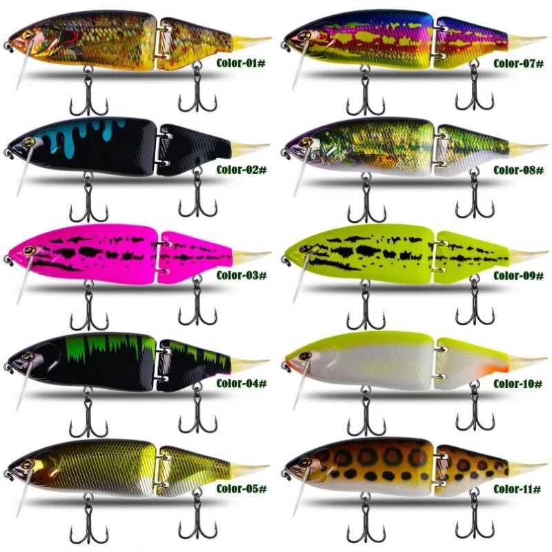1PCS SwimBaits 2024 135mm 33g/165mm 60g Jointed Fishing Lure Hard Body Floating Bass Pike Fishing Bait Tackle Drt Klash Swimbait Z250411