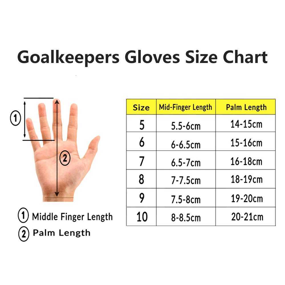 Professional Football Goalkeeper Soccer Gloves Anti-slip Thicken Football Goalie Gloves Finger Protection Gloves Soccer EquipmenW251112