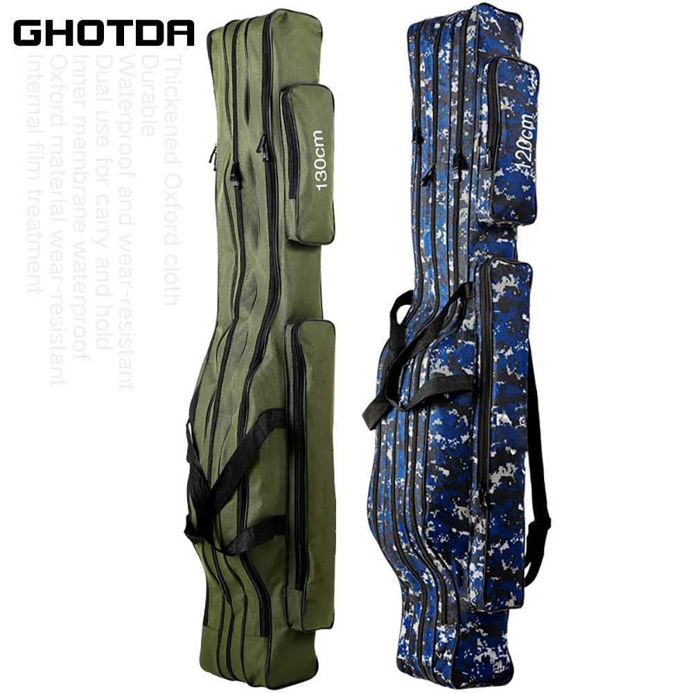 Fishing Rod bag Carrier Fishing Reel Pole Storage Bag 110cm / 120cm / 130cm / 150cm Z250411