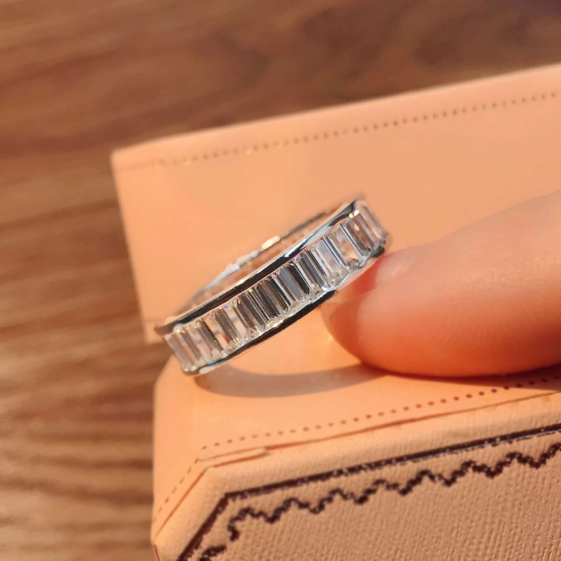 Wholesale 14k /18k Gold White Gold Lab Grow/real Moissanite Diamond Ring Wedding Rings Can Customize