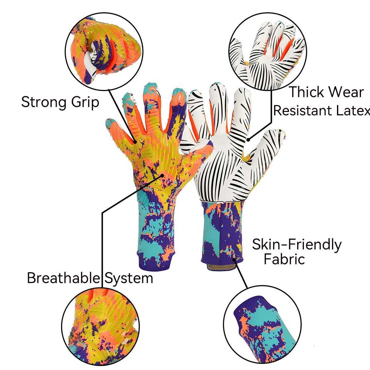 Soccer Goalkeeper Gloves for Youth Adult Football Goalie Gloves with Strong Grips High Performance Pro-Level Goalkeeper GloveW251112