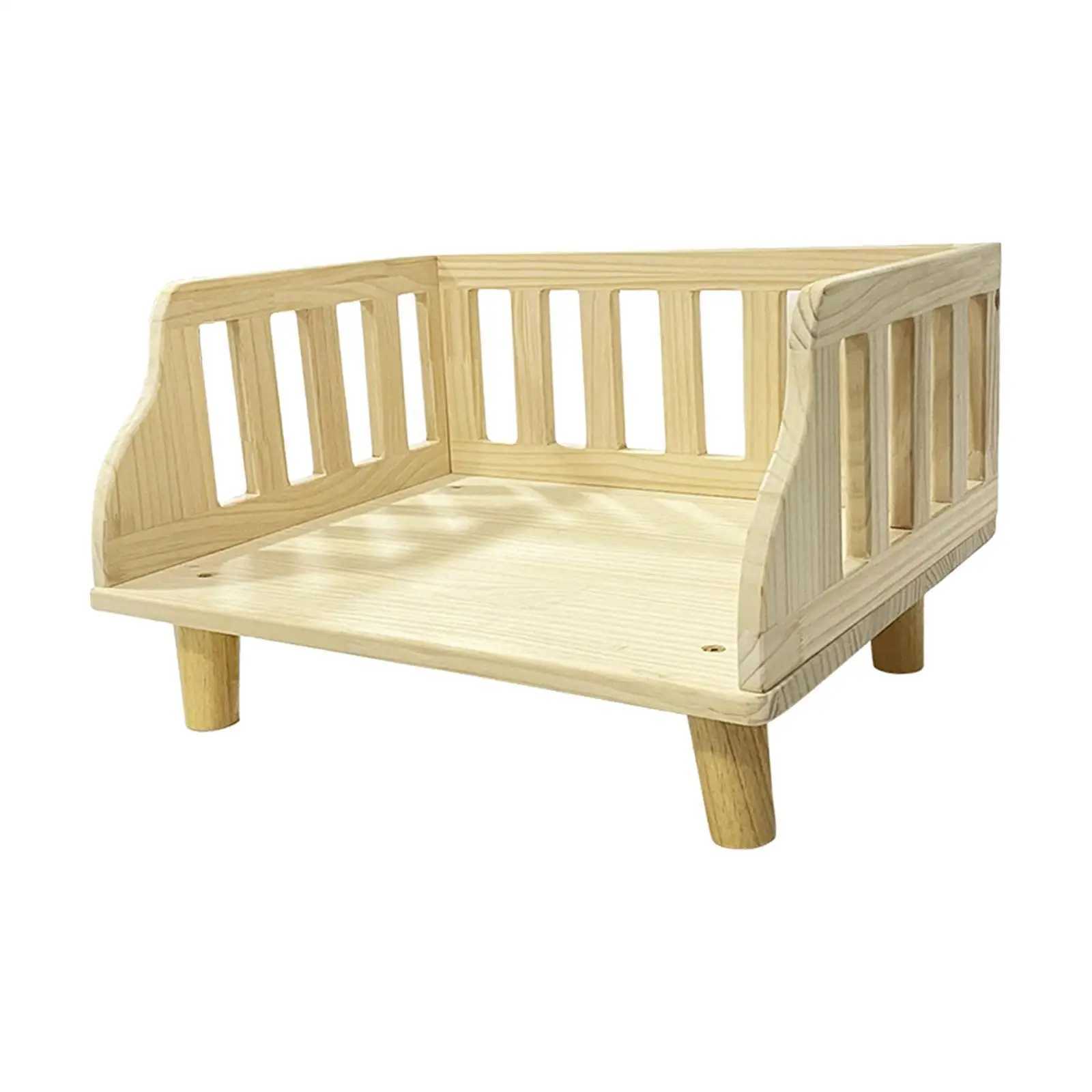 Wooden dog bed small cat all season accessories waterproof and semi enclosed X250412