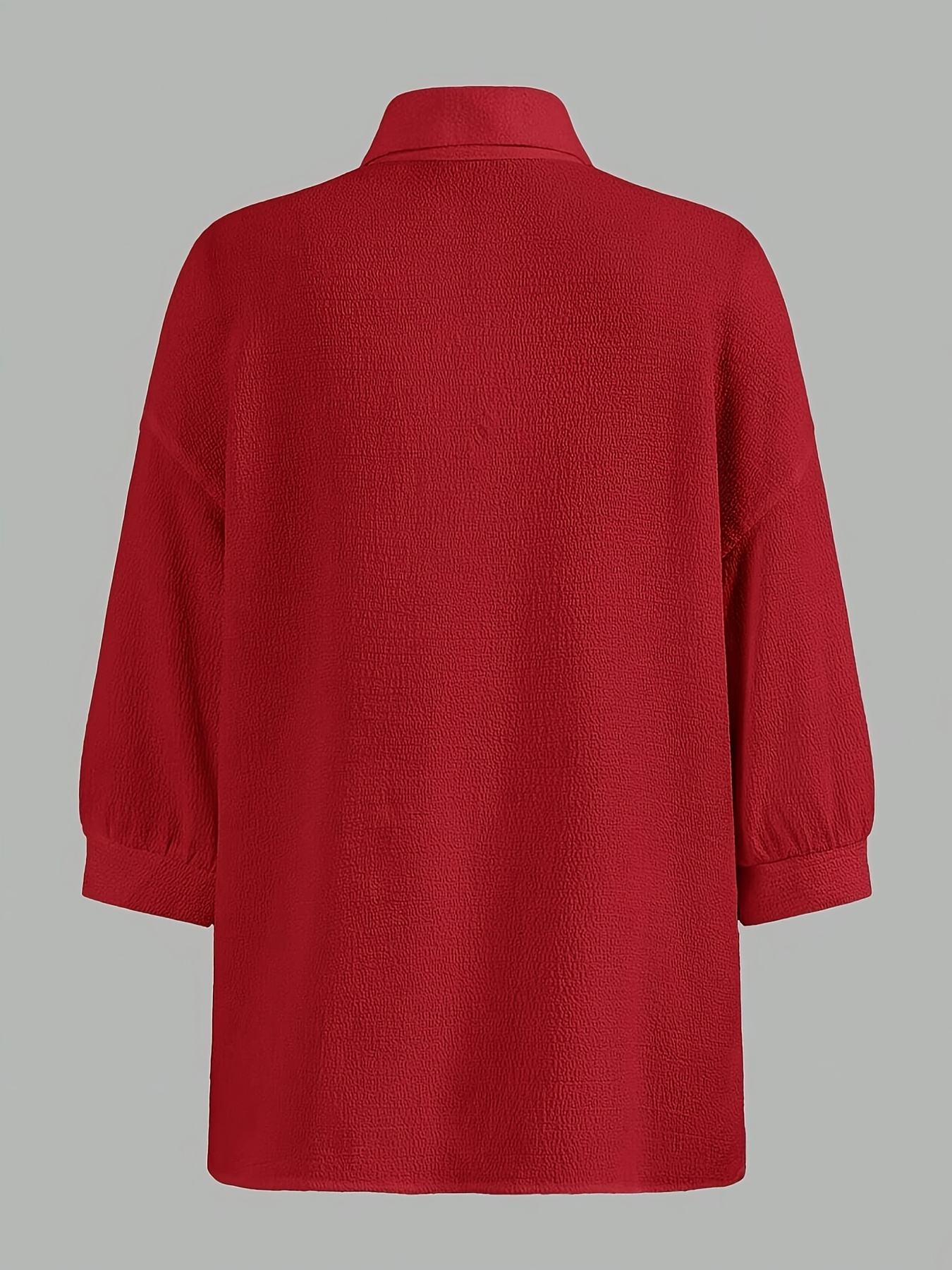 Women's Shirt Inner Wear Three-Piece Set, Casual Fashion Comfortable Outfit, Red Shirt with Black Camisole & Leggings, Versatile for Daily & Leis