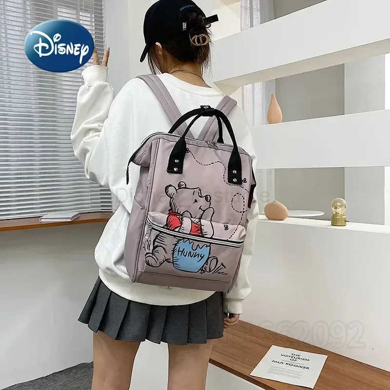 Disney Large Volume Pixar-Inspired Winnie-The-Pooh Patterned Toddlers On-the-GO Backpack Perfect Companion for Little Explorers X250412