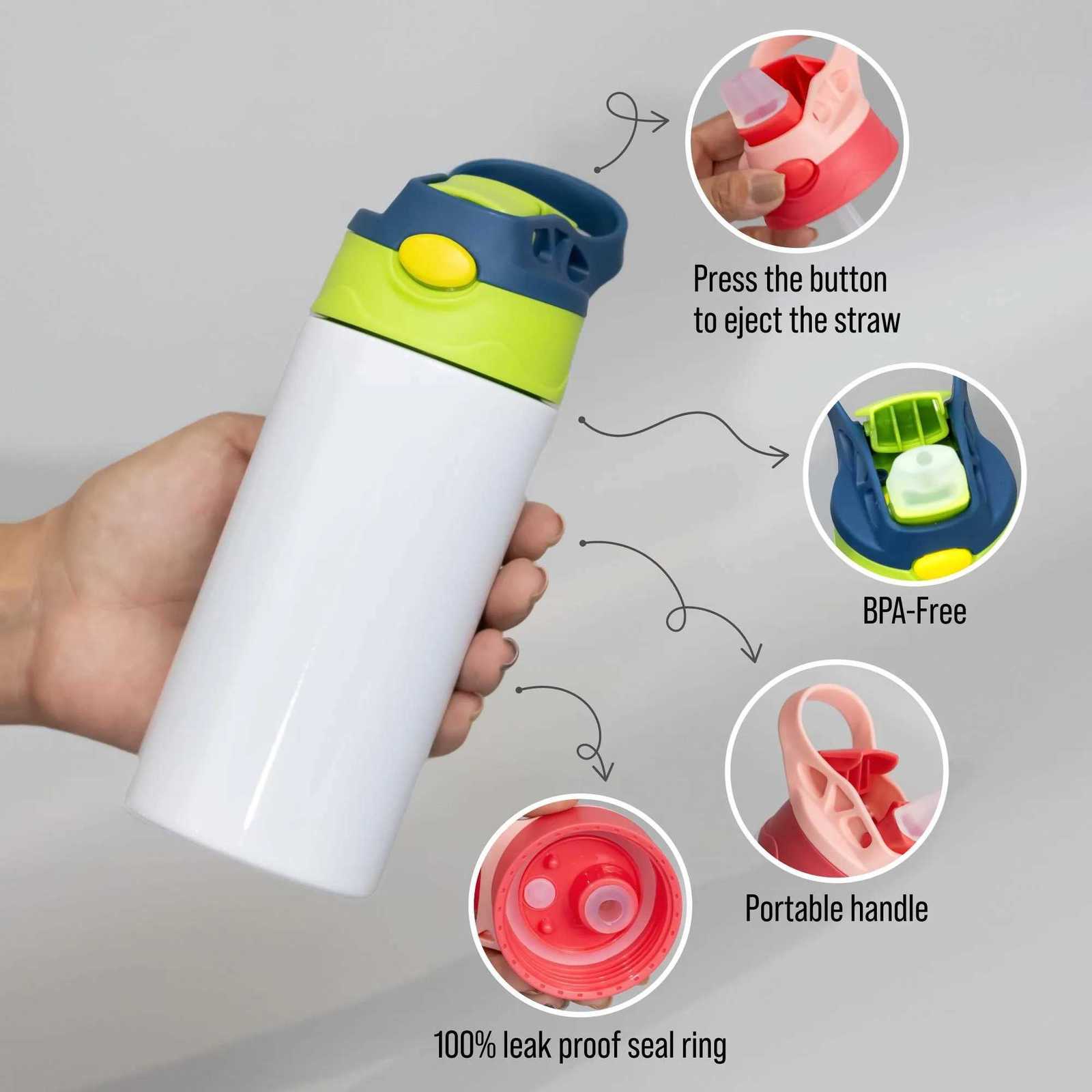 Christmas Personalized Kids Portable Insulated Cup Custom Text Leak Proof Thermal Mug Christmas Halloween Drinkware Birthday Gift Y251112