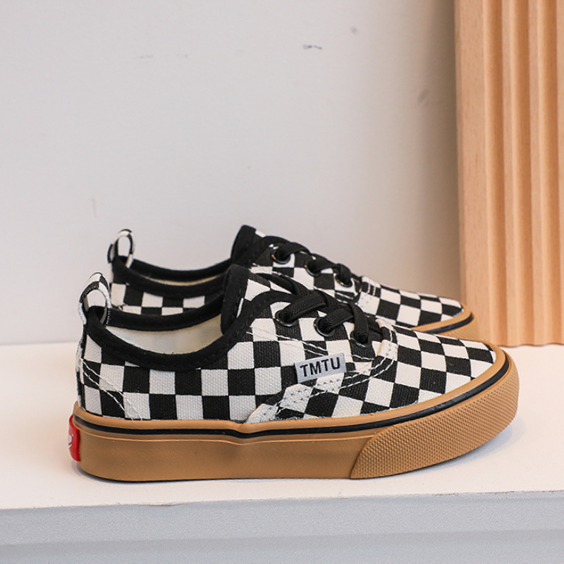 Children's Canvas Shoes 2025 New Fashion Kids Sneakers Breathable Kidszworld Boys and Girls Low-top Casual Shoes Size 25 - 37 K0246