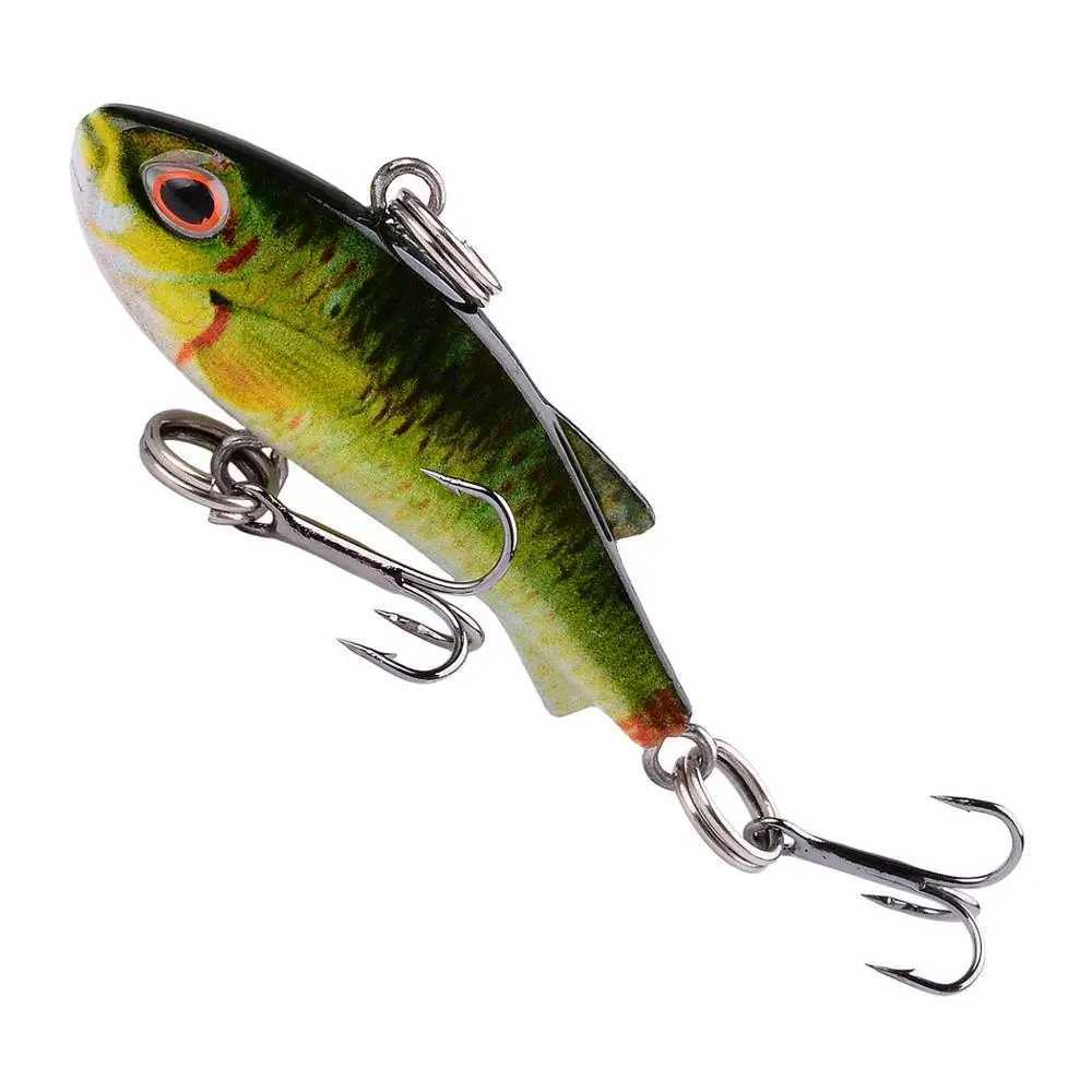 1pcs 42mm /4.2g VIB Fishing Lure All Layer 3D Eyes Wobbler Artificial Hard Plastic Baits Carp Pesca Crankbait Fishing Tackle Z250411