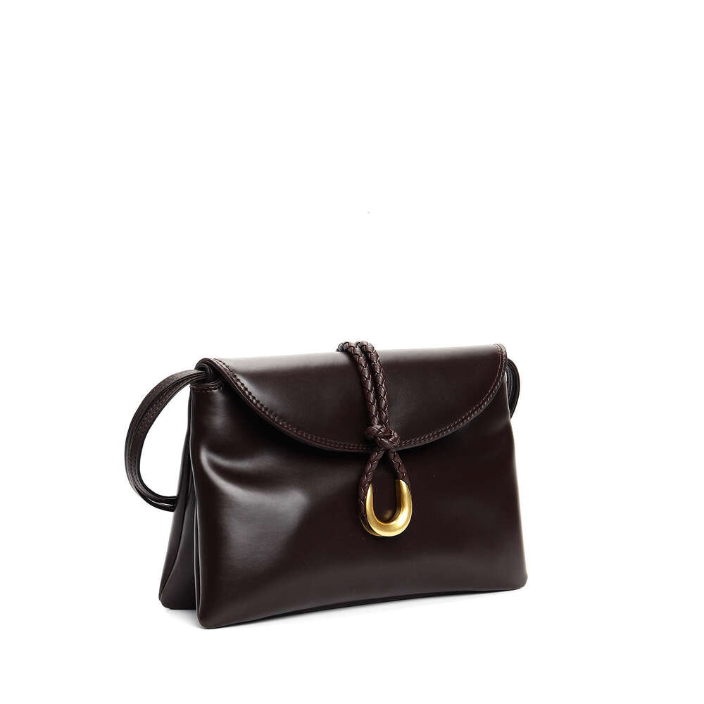 Shu Qi's New Autumn And Winter Product Liberta Trendy Women's High-Quality Cowhide Flip Shoulder Hand-Held Bag, Letter Envelope
