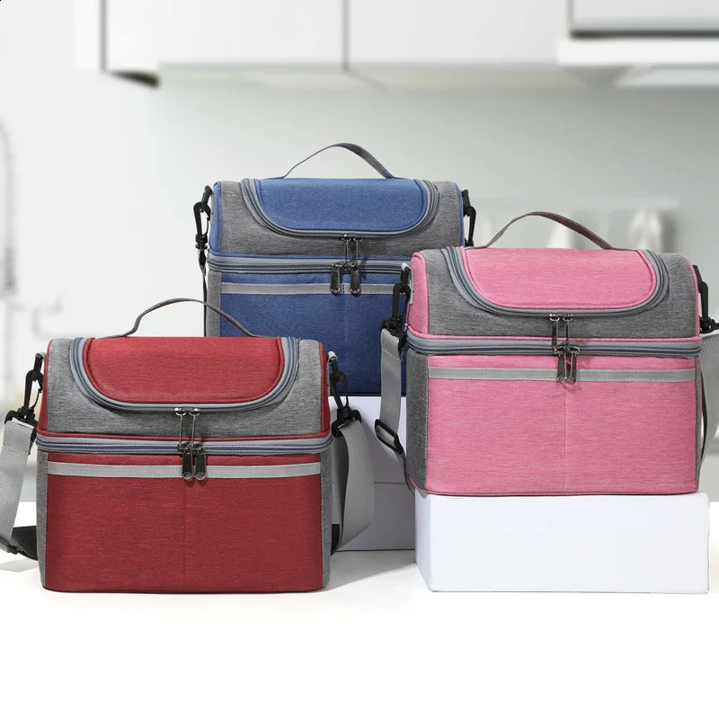 Outdoor picnic bag waterproof camping organizer bag cooler lunch box portable food storage bag with large capacity 250410