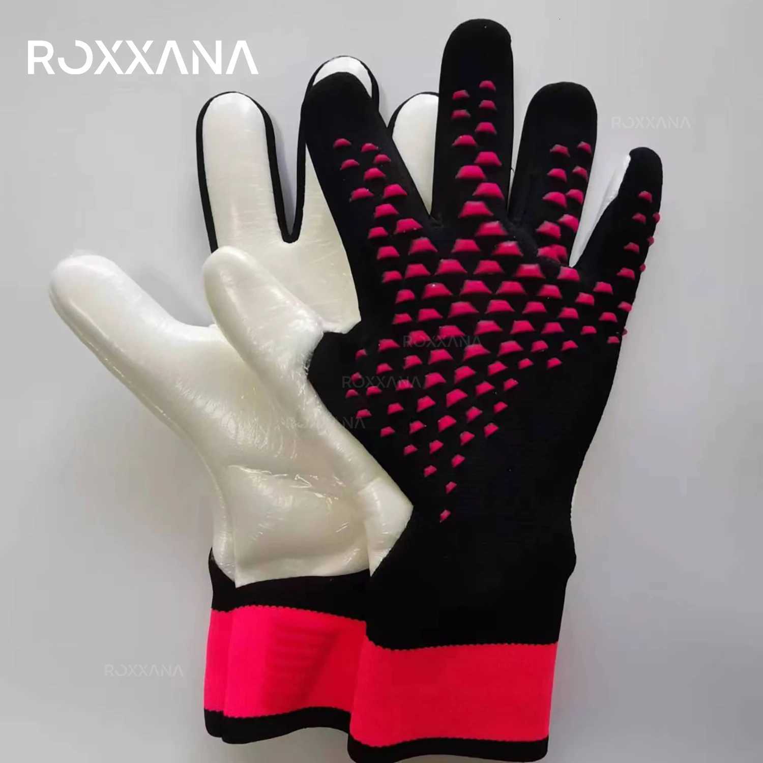ROXXANA New Soccer Goalkeeper Wear-Resistant Gloves Men Children Training Gear Adult Thickened Latex Finger Protection FootballW251112