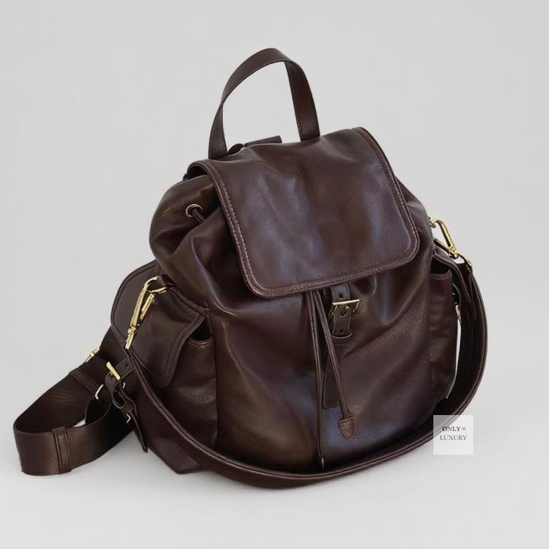 Luxury designer 10A best nappa backpack shoulder bag multiple pockets genuine leather padded large compartment soft flap bags fashion women men handbag top quality