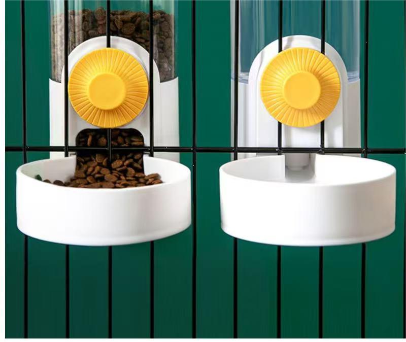 Hanging Automatic Pet Feeder Water Dispenser Set for Cats, Rabbits, Birds - Gravity Food Bowl & Waterer Free shipping