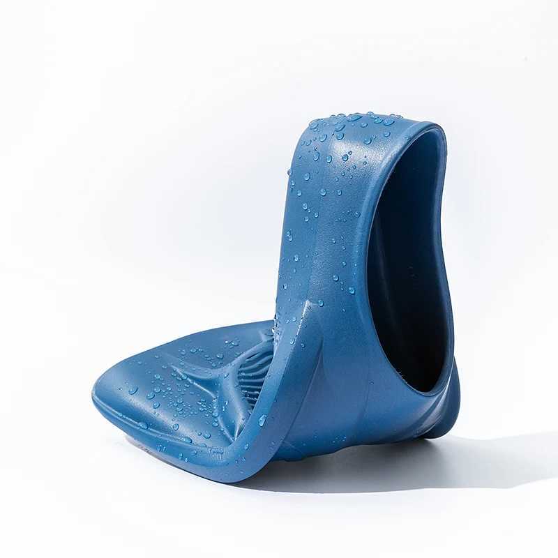 Inflatable Fin Swimming Flip Short Diving Frog Shoes Duck Net Adjustable Silicone Travel Size Open High Heels Adult Female ChildrenY250412H