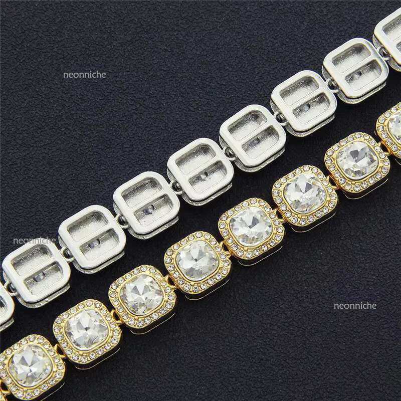 High Quality Custom S Sterg Sier Moissanite Dia Tennis Chain Necklace Hip-Hop Fashion k Chains for Jewelry Making
