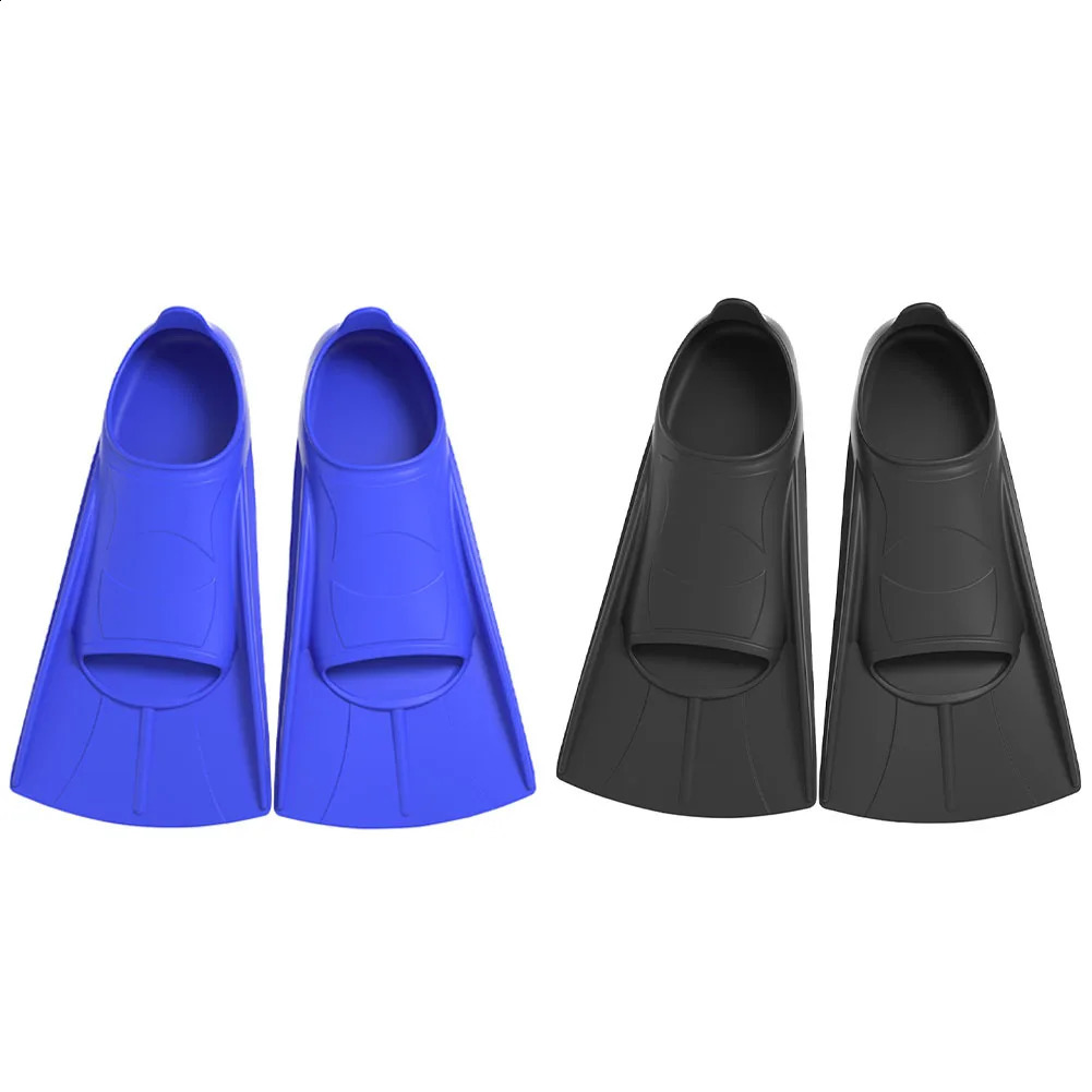 Swimming Training Fins Silicone Swim Fin Non Slip Swimming Flippers Portable Floating Flippers for Kids Girls Boys Adults 250411