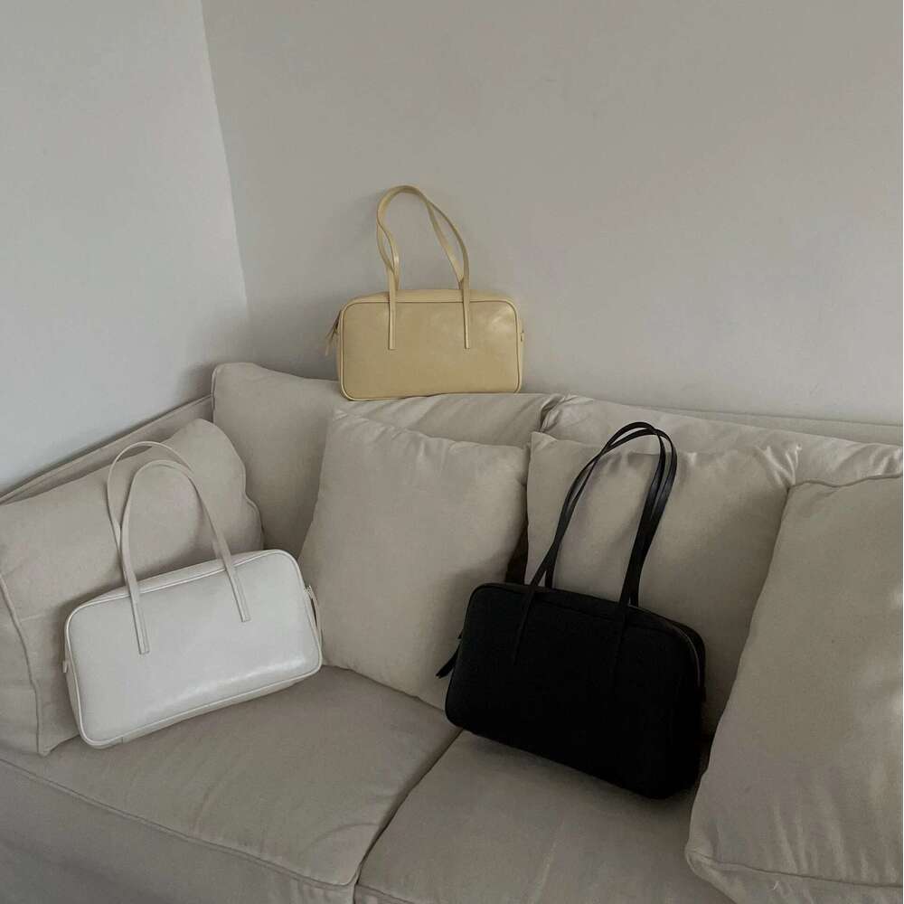 Designer Bag Jenny&Dave French Retro Texture Oil Wax Cowhide Underarm Fashion Medieval Style Boston Large Capacity Shoulder Bag Women