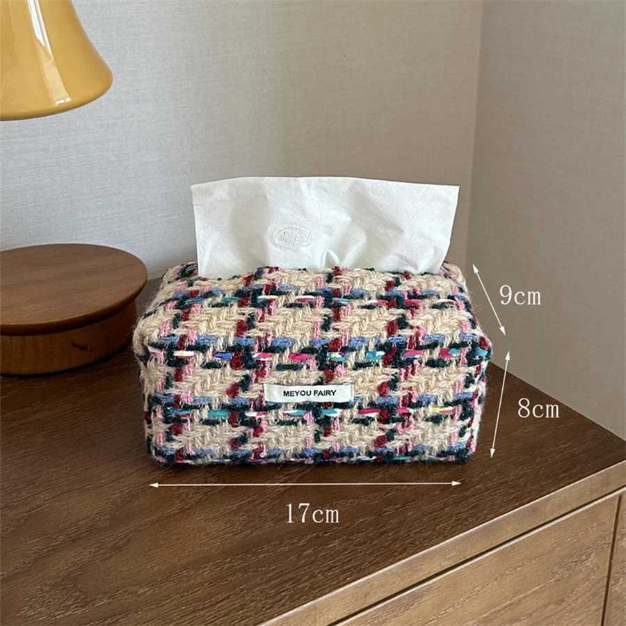 Nordic Tissue Box Cloth Art Simple Living Ro Paper Holder Desktop Napkin Box He Use Y251112