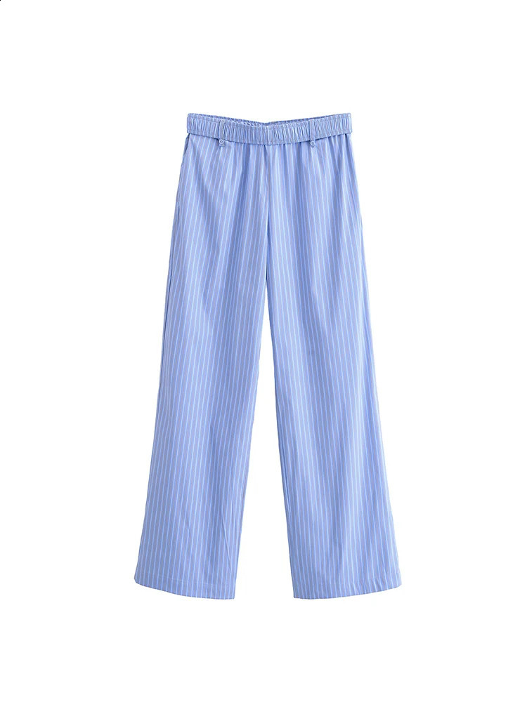 Womens Summer Stripe 2piece Set 2025 Fashion Solid Tank Top and Mens Elegant Street Double Clothing 250411Z