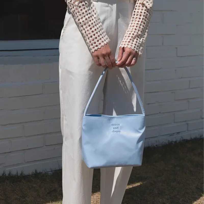 Korean Mucu and by Fiable Embroidered High Elasticity Waterproof Nylon Versatile Casual Womens Shoulder BagXJ250412